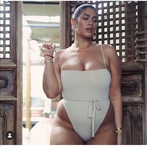 Myra Swim tan one piece swimsuit